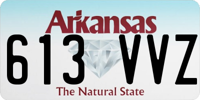 AR license plate 613VVZ