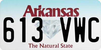 AR license plate 613VWC