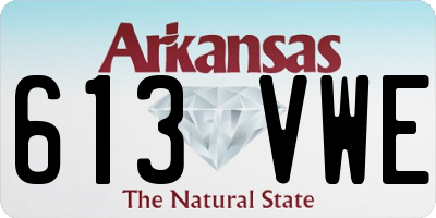 AR license plate 613VWE