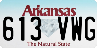 AR license plate 613VWG