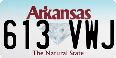 AR license plate 613VWJ