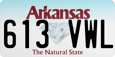 AR license plate 613VWL