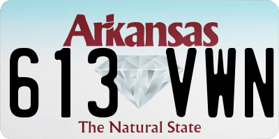 AR license plate 613VWN