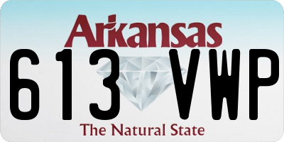AR license plate 613VWP