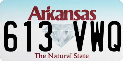 AR license plate 613VWQ