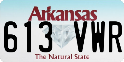 AR license plate 613VWR