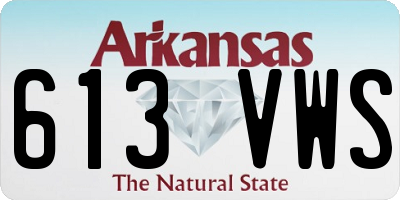 AR license plate 613VWS