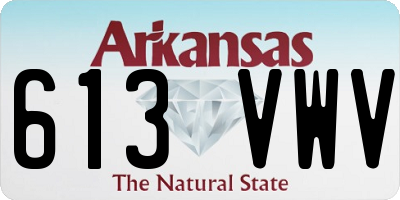 AR license plate 613VWV