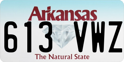 AR license plate 613VWZ
