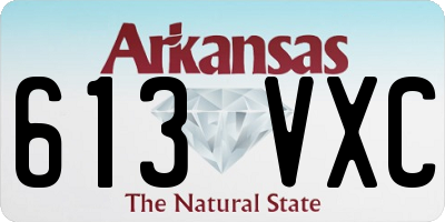 AR license plate 613VXC