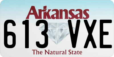 AR license plate 613VXE