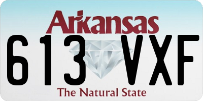 AR license plate 613VXF