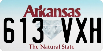 AR license plate 613VXH