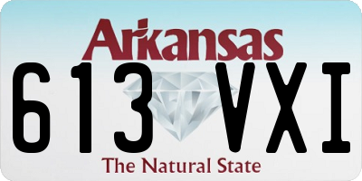AR license plate 613VXI