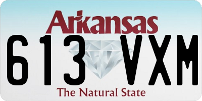 AR license plate 613VXM