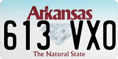 AR license plate 613VXO