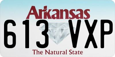 AR license plate 613VXP
