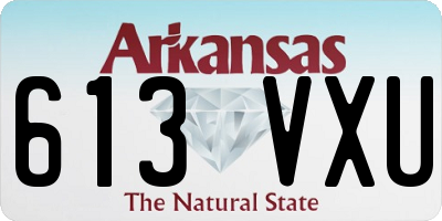 AR license plate 613VXU