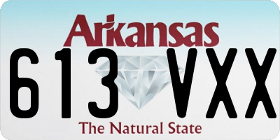AR license plate 613VXX