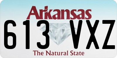 AR license plate 613VXZ