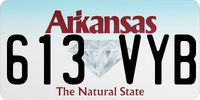 AR license plate 613VYB
