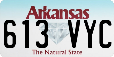 AR license plate 613VYC