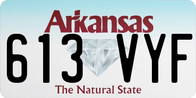 AR license plate 613VYF