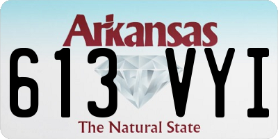 AR license plate 613VYI