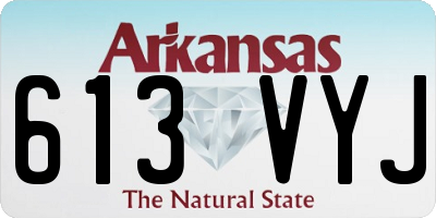 AR license plate 613VYJ