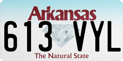 AR license plate 613VYL