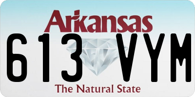 AR license plate 613VYM