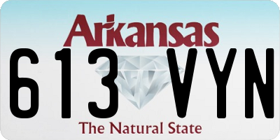 AR license plate 613VYN