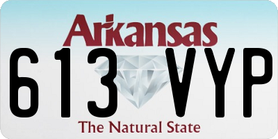 AR license plate 613VYP