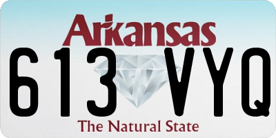 AR license plate 613VYQ