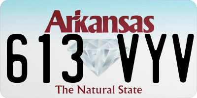AR license plate 613VYV