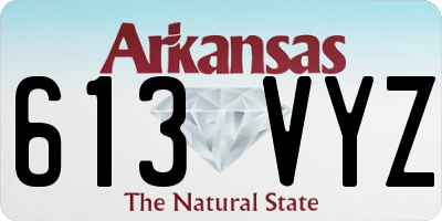 AR license plate 613VYZ