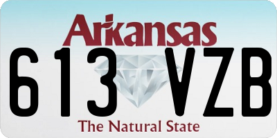 AR license plate 613VZB