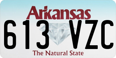 AR license plate 613VZC