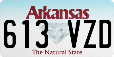 AR license plate 613VZD