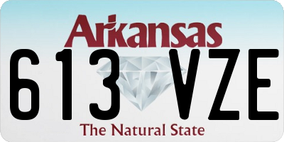 AR license plate 613VZE