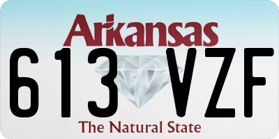 AR license plate 613VZF