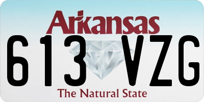 AR license plate 613VZG
