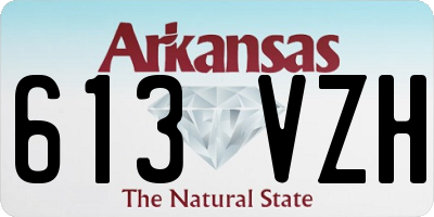 AR license plate 613VZH