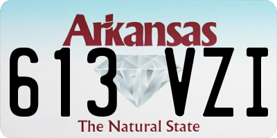 AR license plate 613VZI