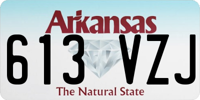 AR license plate 613VZJ