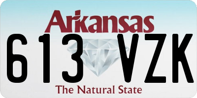 AR license plate 613VZK