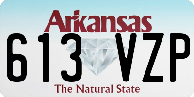 AR license plate 613VZP