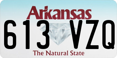 AR license plate 613VZQ