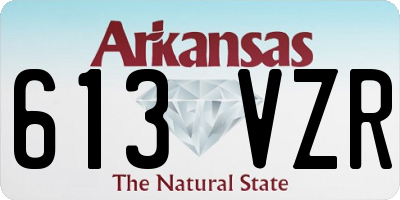 AR license plate 613VZR