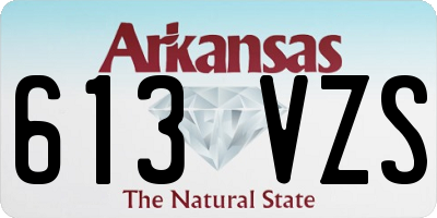 AR license plate 613VZS